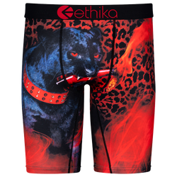 Boys' Grade School - Ethika El Jaguar Underwear - Red/Black