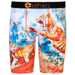 Boys' Grade School - Ethika Tiger Chase Underwear - Orange/Black