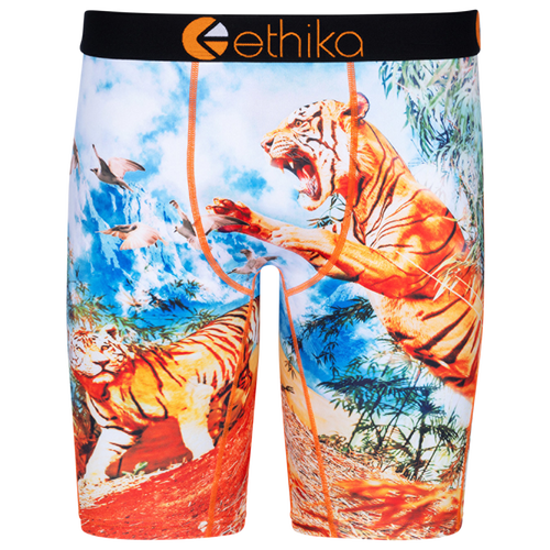 

Boys Ethika Ethika Tiger Chase Underwear - Boys' Grade School Orange/Black Size M