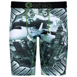 Boys' Grade School - Ethika High Rolla Underwear - Green/White