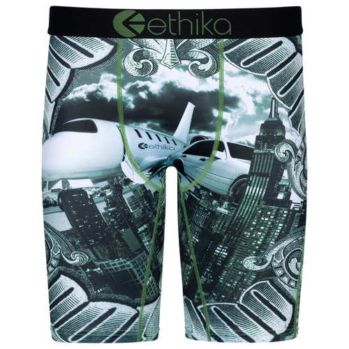 

Boys Ethika Ethika High Rolla Underwear - Boys' Grade School Green/White Size M