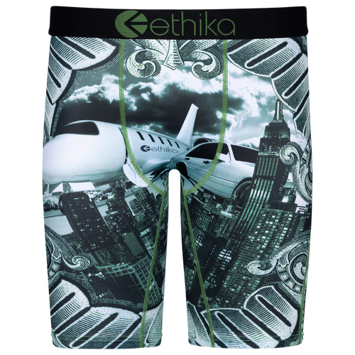 

Boys Ethika Ethika High Rolla Underwear - Boys' Grade School Green/White Size S