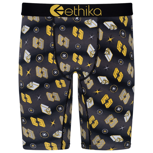 

Boys Ethika Ethika Ethereal Underwear - Boys' Grade School Gold/Black Size L