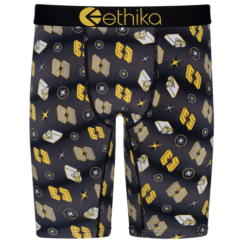 

Boys Ethika Ethika Ethereal Underwear - Boys' Grade School Black/Gold Size S
