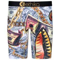 Boys' Grade School - Ethika BMR Mr. Bigs Underwear - Silver/Gold