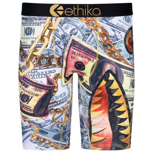 

Boys Ethika Ethika BMR Mr. Bigs Underwear - Boys' Grade School Silver/Gold Size M