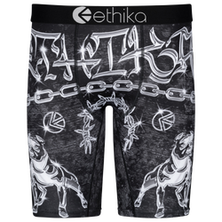 Boys' Grade School - Ethika Tuff Dawg Underwear - Black/Silver