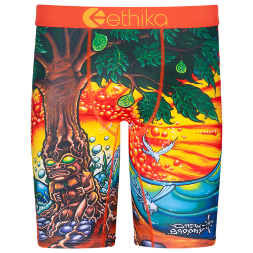 

Boys Ethika Ethika Tree of Life Underwear - Boys' Grade School Orange/Green Size M