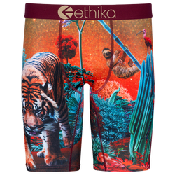 Boys' Grade School - Ethika Forest Tiger Underwear - Red/Black
