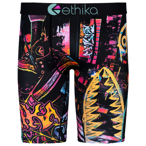 Shop Ethika Boys   Bmr Splat Star Underwear In Black/purple