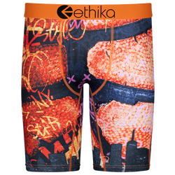Boys' Grade School - Ethika Basketball God Underwear - Orange/Black