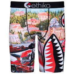 Boys' Grade School - Ethika Graphic Briefs - Black/Red
