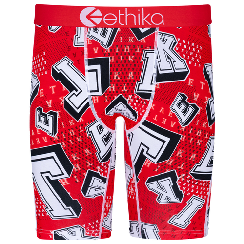 

Boys Ethika Ethika Graphic Briefs - Boys' Grade School Red/White Size S