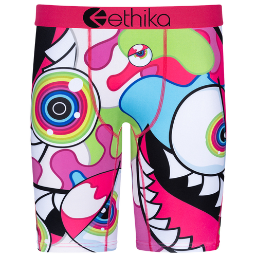 

Boys Ethika Ethika Graphic Briefs - Boys' Grade School Pink/Green Size M