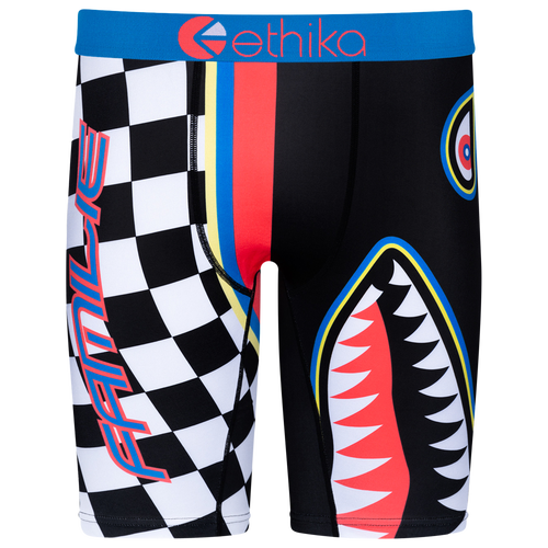 

Boys Ethika Ethika Graphic Briefs - Boys' Grade School Black/White Size XL