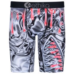 Boys' Grade School - Ethika Graphic Briefs - Gray/Red