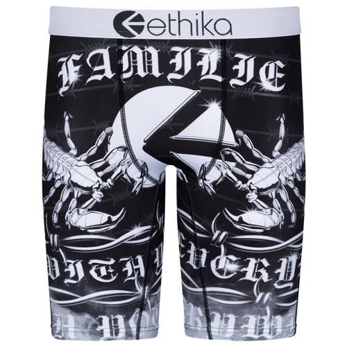 

Boys Ethika Ethika Graphic Briefs - Boys' Grade School Black/White Size L