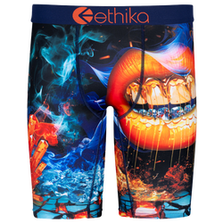 Boys' Grade School - Ethika Graphic Briefs - Blue/Orange