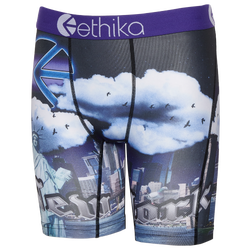 Boys' Grade School - Ethika Graphic Briefs - Black/Purple