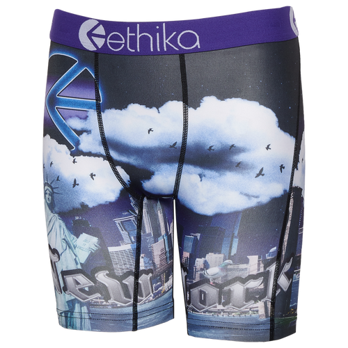 Shop Ethika Boys   Graphic Briefs In Black/purple