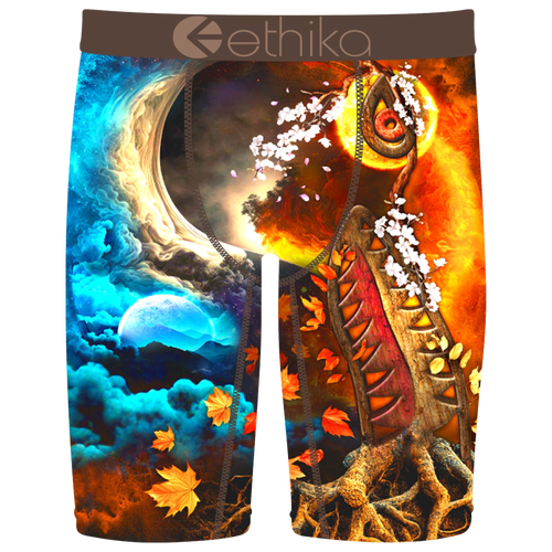 Ethika Boys   Graphic Briefs In Blue/orange
