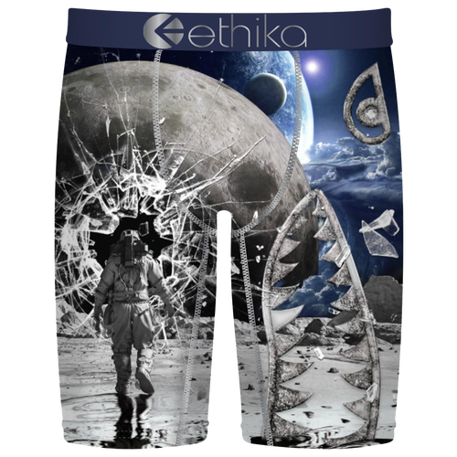 Ethika Boys   Graphic Briefs In Grey/blue