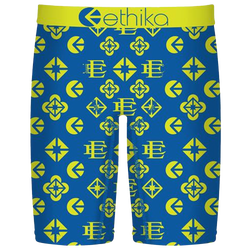 Boys' Grade School - Ethika Hyper Luxe Underwear - Blue/Lime