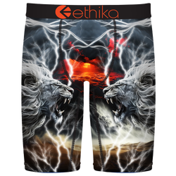 Boys' Grade School - Ethika Graphic Briefs - Orange/Grey
