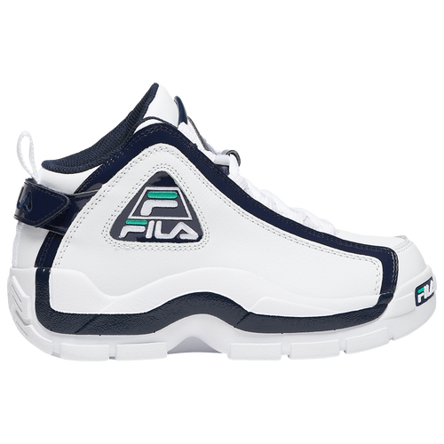 Fila Grant Hill 2 - Boys' Grade School Tennis Shoes - White / Navy / Green - 3BM00779-143