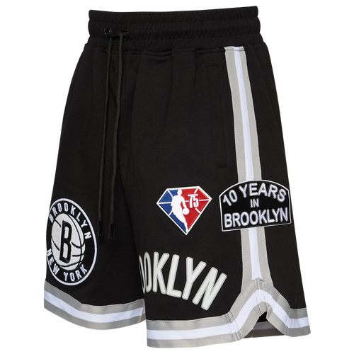 

Pro Standard Mens Pro Standard Nets NBA Team Logo Pro Shorts - Mens Black/Black Size XL