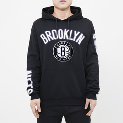 Men's - Pro Standard Hawks Stacked Logo Hoodie - Black/Black