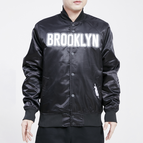 

Pro Standard Mens Pro Standard Nets SMU Satin Jacket - Mens Black Size XXL