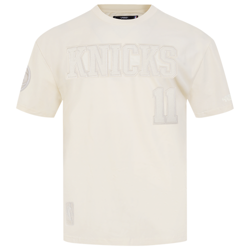  - Pro Standard Knicks Name & Number Drop Shoulder T-Shirt - Beige