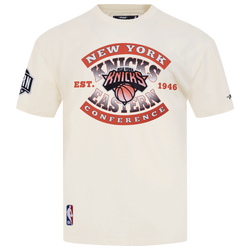 Men's - Pro Standard Knicks Short Sleeve Flex T-Shirt - Tan/Multi