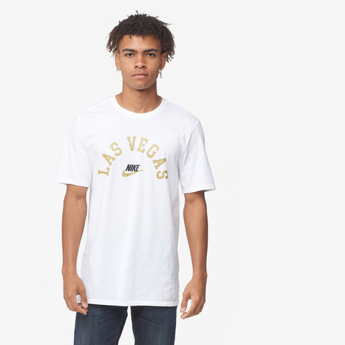 

Nike Mens Nike City Script T-Shirt - Mens White/Gold/Black Size L