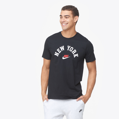 

Nike Mens Nike City Script T-Shirt - Mens Black/White/Red Size L