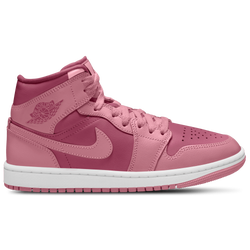 Women's - Jordan AJ 1 Mid - Red/White
