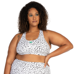 Women's - Melody Ehsani Sports Bra - Dalmation