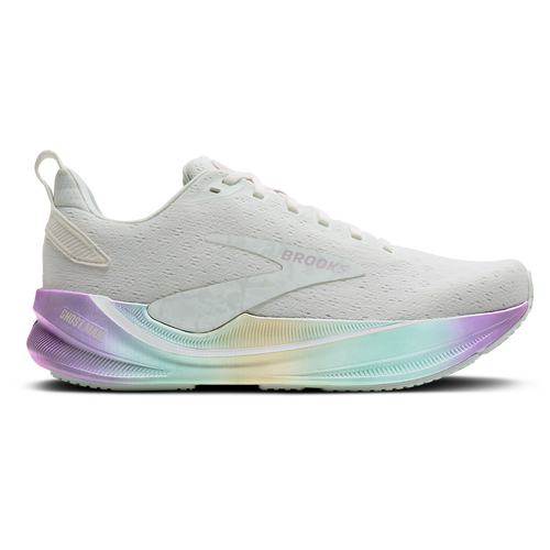 Brooks Womens Ghost Max 4 - Running Shoes - White / Blue / Pink Size 9.5