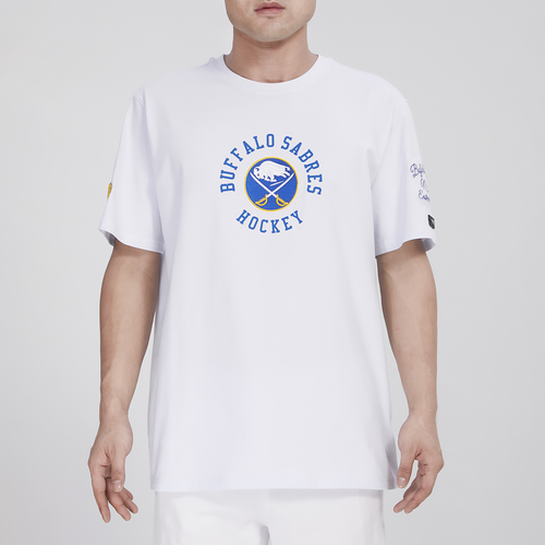 

Pro Standard Mens Pro Standard Sabres Hybrid SJ T-Shirt - Mens White/Blue Size XL