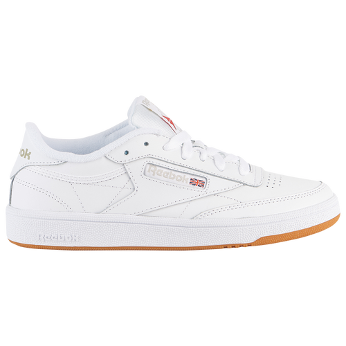 

Reebok Womens Reebok Club C 85 - Womens Running Shoes White/Light Grey/Gum Size 10.0