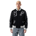 Pro Standard San Antonio Spurs Mash Up Wool Varsity Jacket - Pro Standard Black/Gray