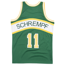 Mens - Mitchell & Ness SuperSonics Swingman Jersey - Green/Green/White