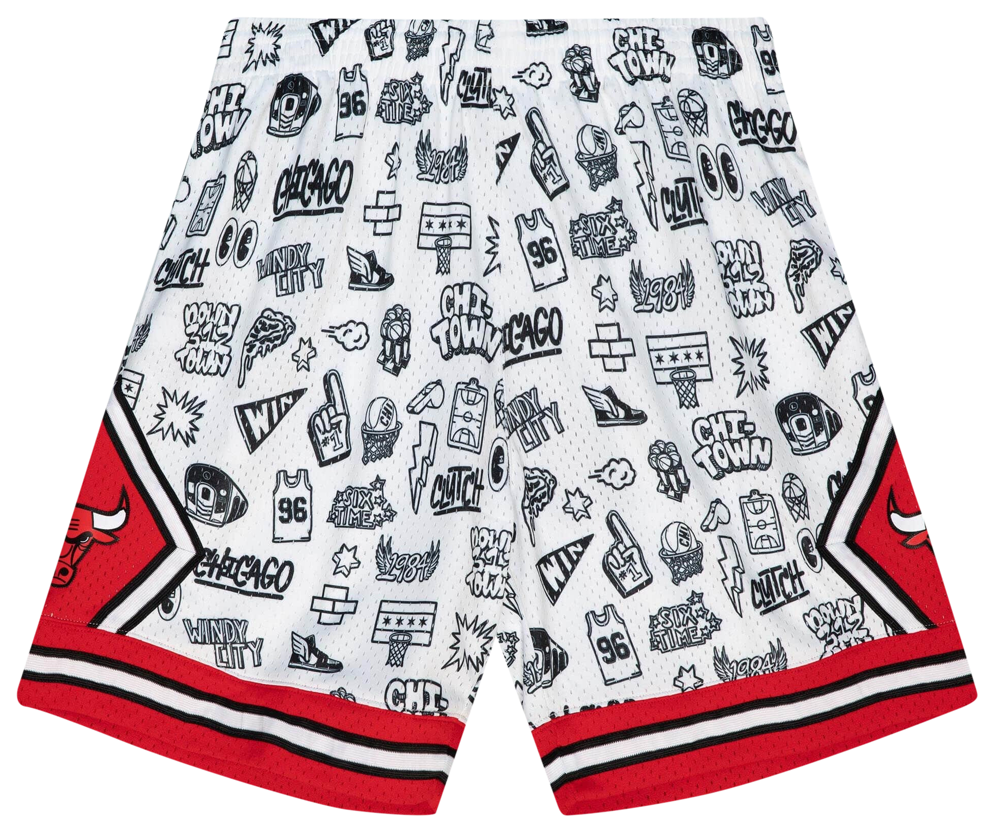 Mitchell & Ness Bulls Swingman Doodle Shorts