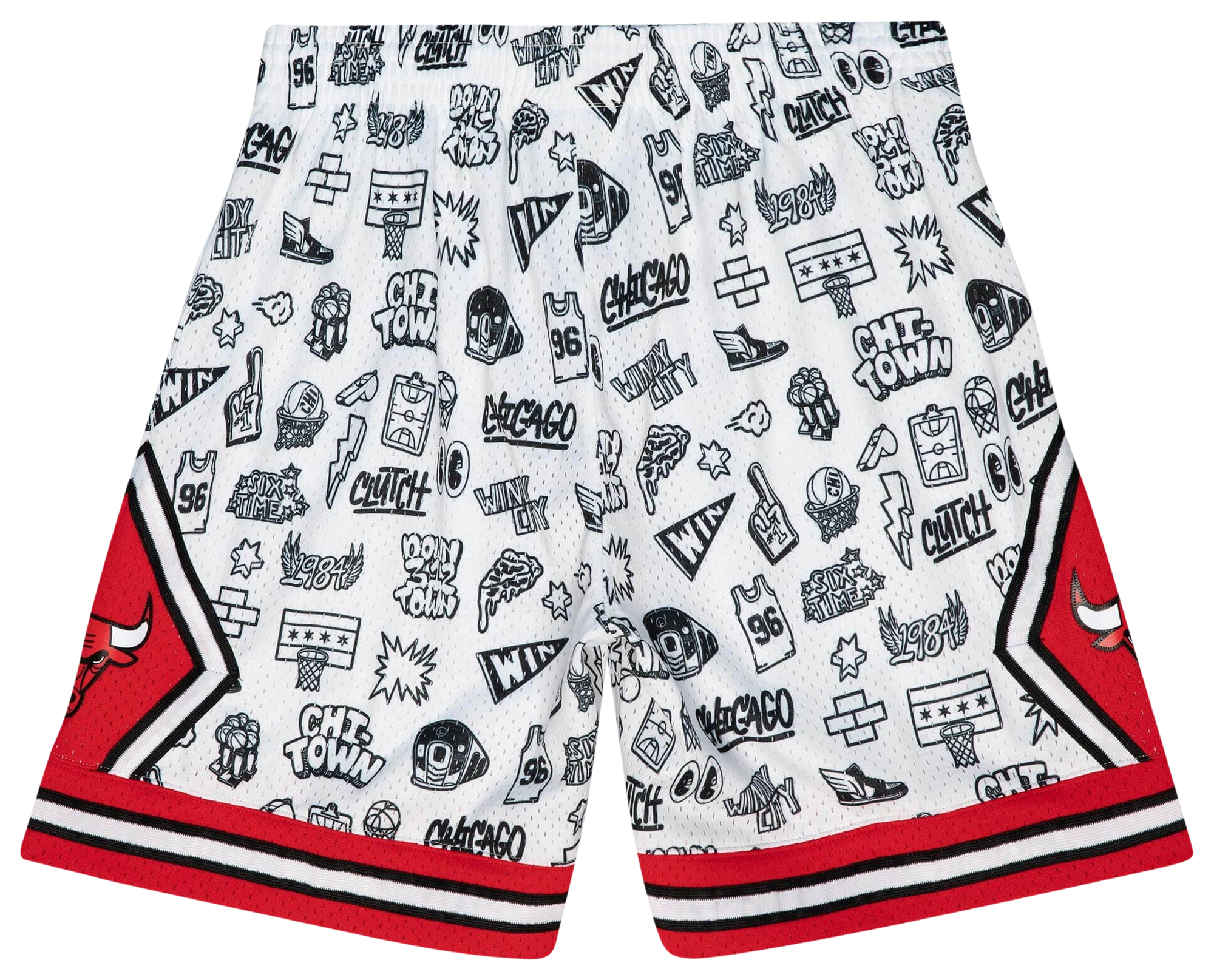 Mitchell & Ness Bulls Swingman Doodle Shorts