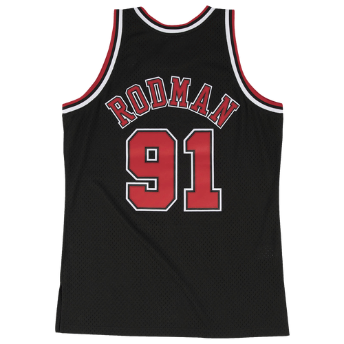 

Mitchell & Ness Mens Dennis Rodman Mitchell & Ness SuperSonics Swingman Jersey - Mens Black Size XXL