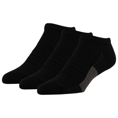 

CSG Mens CSG Repreve Train 3 Pack No Show Socks - Mens Black Size L