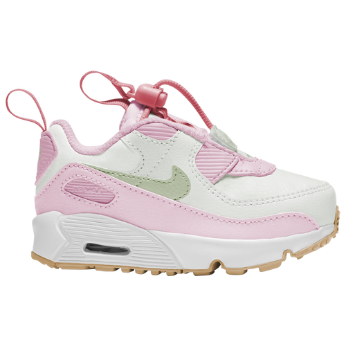 

Boys Nike Nike Air Max 90 Toggle - Boys' Toddler Shoe White/Pink Size 04.0