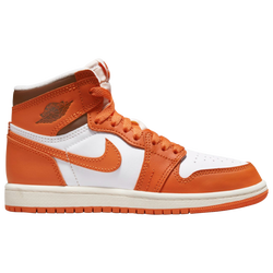 Girls' Preschool - Jordan Retro 1 High OG - White/Orange
