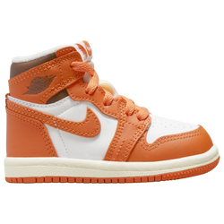 Girls' Infant - Jordan Retro 1 High OG - White/Orange